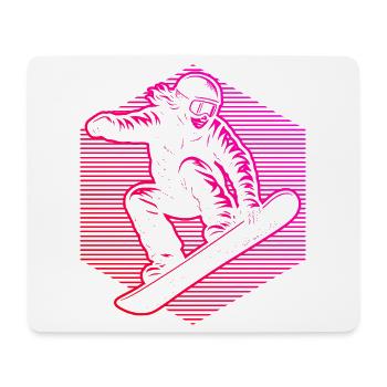 Snowboard perfekt für jeden Snowboard - Mousepad (Querformat) - Weiß - Vorne