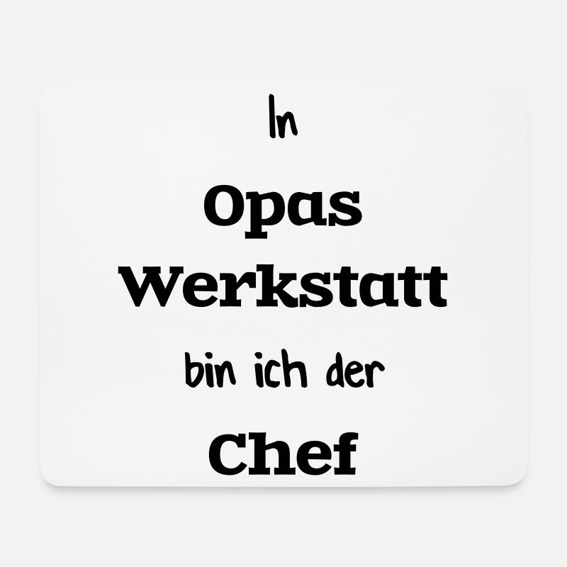 In Opas Werkstatt - Mousepad (Querformat) - Weiß