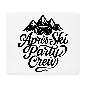Apres Ski Party Crew Skibrille - Mousepad (Querformat) - Weiß - Vorne