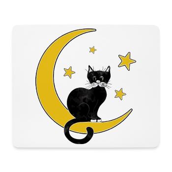 chat - Tapis de souris (format paysage) - blanc - Devant