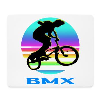 Vélo BMX - Tapis de souris (format paysage) - blanc - Devant