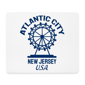 Atlantic City - Fondé en 1854 - New Jersey - États-Unis - Tapis de souris (format paysage) - blanc - Devant
