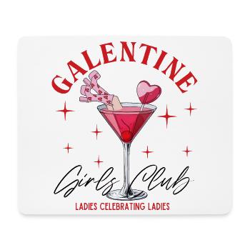 Valentine Girls Club Cocktail Illustration - Mouse Pad (horizontal) - white - Front