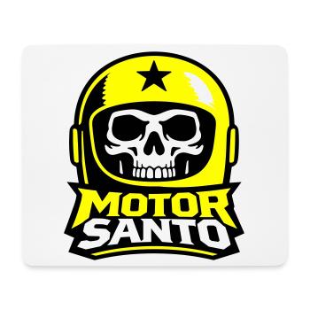 Motor Santo Skull Logo - Mouse Pad (horizontal) - white - Front