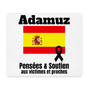 Spanien, Spanien, spanische Flagge - Mousepad (Querformat) - Weiß - Vorne