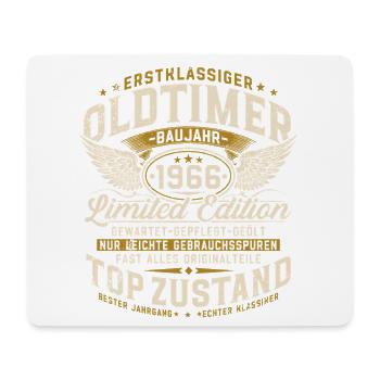 60. Geburtstag 1966 Oldtimer Geschenk Retro  - Mousepad (Querformat) - Weiß - Vorne