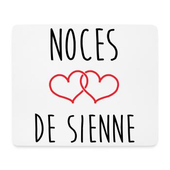 Hochzeit von Siena 74 Jahre Ehe - Mousepad (Querformat) - Weiß - Vorne