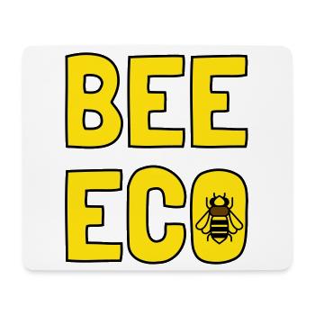 Bee Eco Abeille Jaune Pollen - Tapis de souris (format paysage) - blanc - Devant