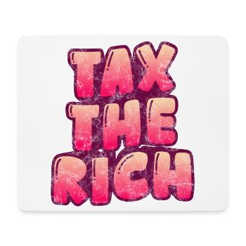 Taxer les riches - Tapis de souris (format paysage) - blanc - Devant