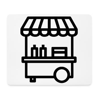 Street Food Cart - Mousepad (Querformat) - Weiß - Vorne