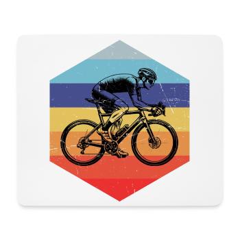 Idée cadeau pour un vélo de route avec vélo de route - Tapis de souris (format paysage) - blanc - Devant