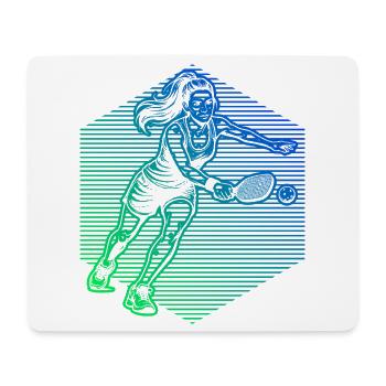 Pickleball trainer for pickleball players Fans - Mouse Pad (horizontal) - white - Front