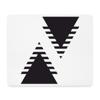 Dual Triangles Echo - Mouse Pad (horizontal) - white - Front