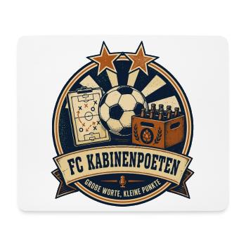 FC Kabinenpoeten - Mousepad (Querformat) - Weiß - Vorne