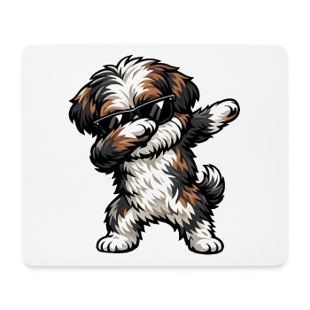 Dabbing Bolonka Zwetna - Mousepad (Querformat) - Weiß - Vorne