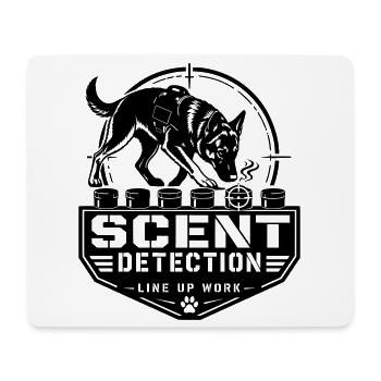Scent Detection – Line Up Work - Mouse Pad (horizontal) - white - Front