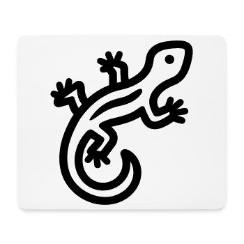 lézard - Tapis de souris (format paysage) - blanc - Devant