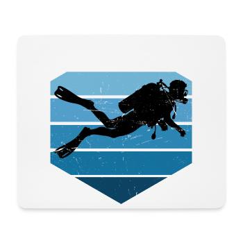 Scuba Diving Geschenkidee für Unterwasserabenteuer - Mousepad (Querformat) - Weiß - Vorne