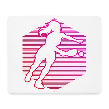 Pickleball Szene Idee für Pickleballspielerin Fans - Mousepad (Querformat) - Weiß - Vorne