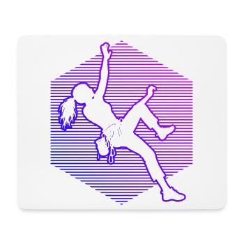 The mountaineers and climbers fit together - Mouse Pad (horizontal) - white - Front
