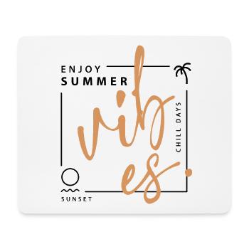 Ambiance estivale - Tapis de souris (format paysage) - blanc - Devant