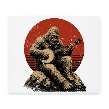  Sasquatch-Bigfoot Banjospieler Banjo - Mousepad (Querformat) - Weiß - Vorne