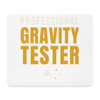 Professional Gravity Tester Motocross - Mouse Pad (horizontal) - white - Front