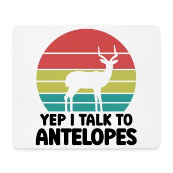 Antelope Vintage Humor Saying Safari - Mouse Pad (horizontal) - white - Front
