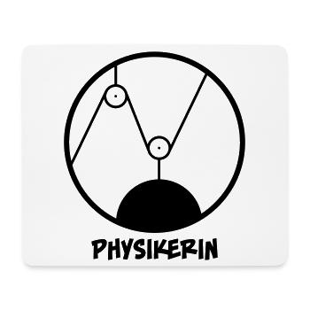Physikerin - Mousepad (Querformat) - Weiß - Vorne