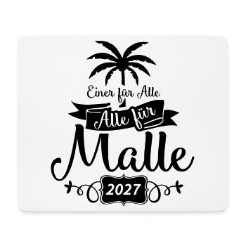 Einer Für alle Malle - Mousepad (Querformat) - Weiß - Vorne