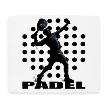 Padel - Mousepad (Querformat) - Weiß - Vorne
