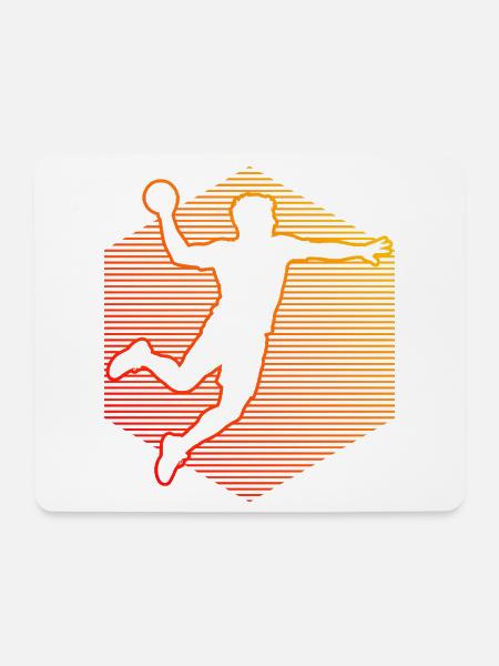 Geschenkidee für den Kreisläufer mit Handballspiel - Mousepad (Querformat) - Weiß