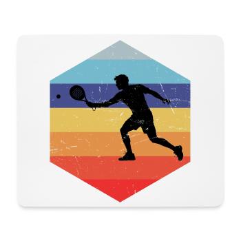Geschenkidee für den Doppelspieler mit Racketsport - Mousepad (Querformat) - Weiß - Vorne