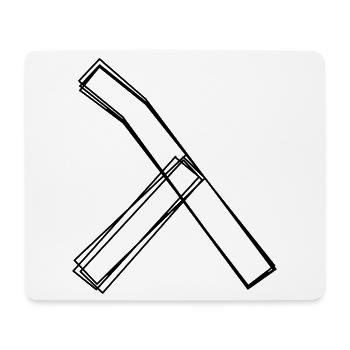 Griechischer Buchstabe Lambda handgezeichnet - Mousepad (Querformat) - Weiß - Vorne