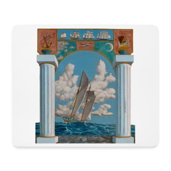 Segelkunst - Mousepad (Querformat) - Weiß - Vorne