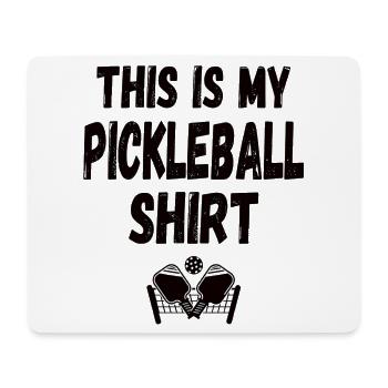 Pickleball Spielerin Spieler - Mousepad (Querformat) - Weiß - Vorne