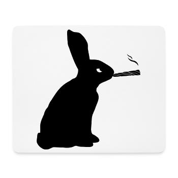 Hase Joint - Mousepad (Querformat) - Weiß - Vorne