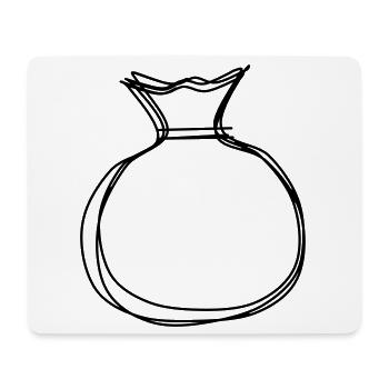 Sack handgezeichnet - Mousepad (Querformat) - Weiß - Vorne
