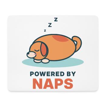 Schlafender Hund - Mousepad (Querformat) - Weiß - Vorne