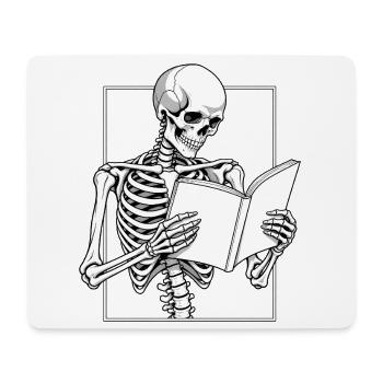 Skelett im Roman versunken - Mousepad (Querformat) - Weiß - Vorne
