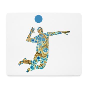 volleyballer e 243 - Tapis de souris (format paysage) - blanc - Devant