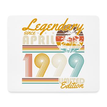 Legendary since April 1999 Vintage Birthday - Mouse Pad (horizontal) - white - Front