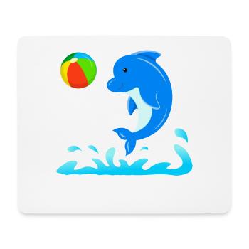 Delphin - Mousepad (Querformat) - Weiß - Vorne