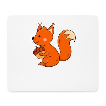Eichhörnchen Kinder - Mousepad (Querformat) - Weiß - Vorne