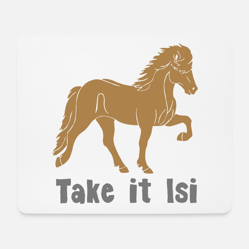 Tölter 04 Take it Isi - Mousepad (Querformat) - Weiß