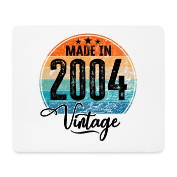 Vintage Fabriqué en 2004 Année de naissance 2004 Anniversaire - Tapis de souris (format paysage) - blanc - Devant
