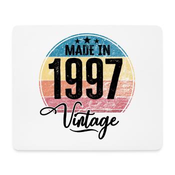 Vintage Made in 1997 Year of Birth 1997 Birthday - Mouse Pad (horizontal) - white - Front