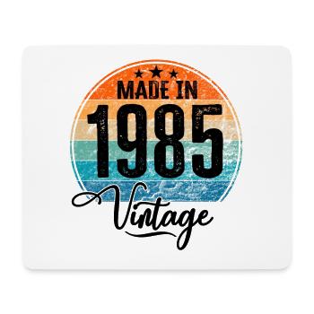 Vintage Made in 1985 Year of birth 1985 Birthday - Mouse Pad (horizontal) - white - Front