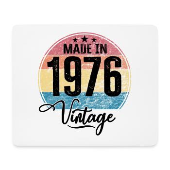 Vintage Made in 1976 Year of birth 1976 Birthday - Mouse Pad (horizontal) - white - Front