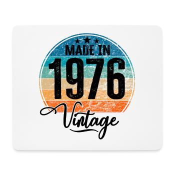 Vintage Made in 1976 Year of birth 1976 Birthday - Mouse Pad (horizontal) - white - Front